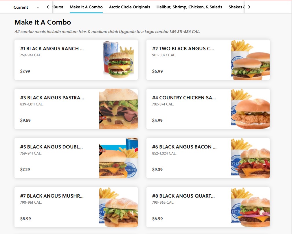 Fast Food online Ordering eTab