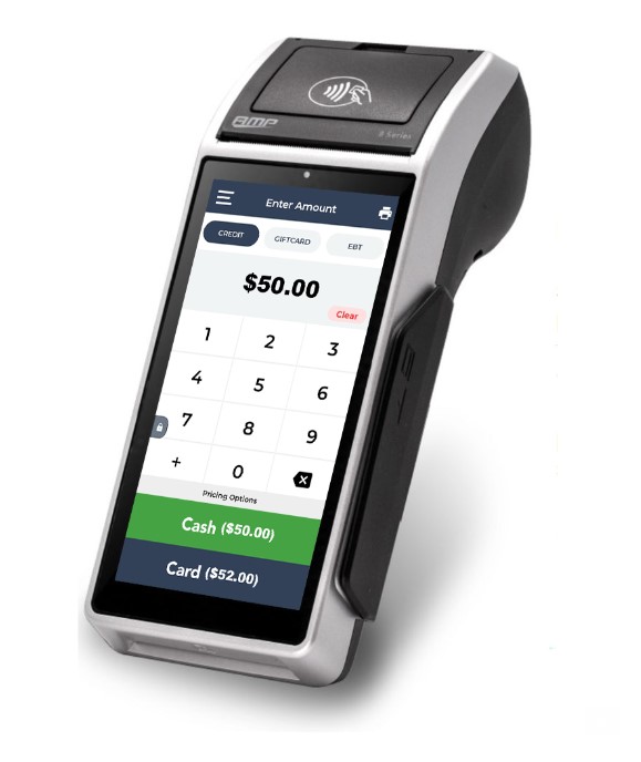 Dual pricing POS System and terminals by eTransact
