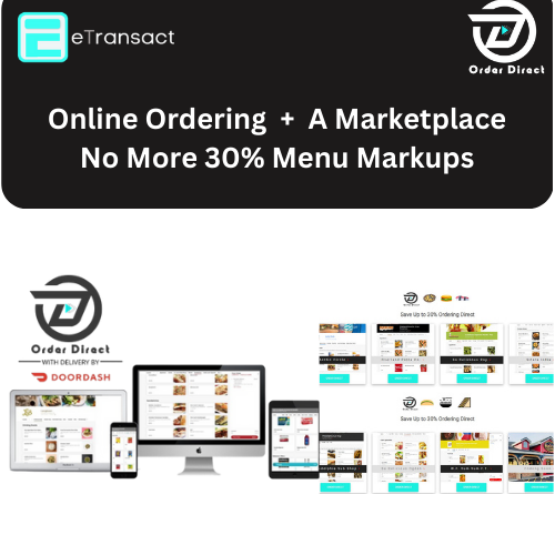 Online Ordering for restaurants and retailers by eTransact.