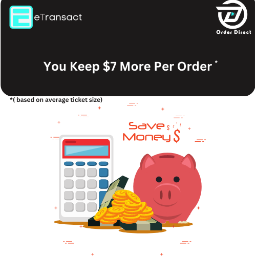 Online Ordering for restaurants and retailers by eTransact. Includes DoorDash delivery.
